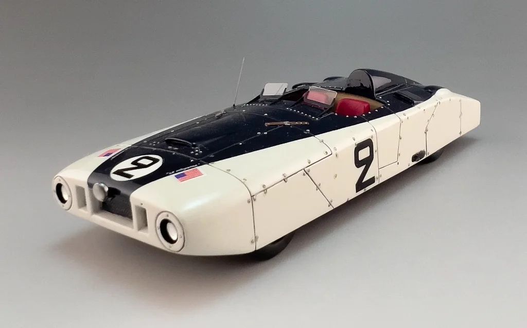 Cadillac Spider #2 1950 completed 1/43 scale model by Taka FUKAMI